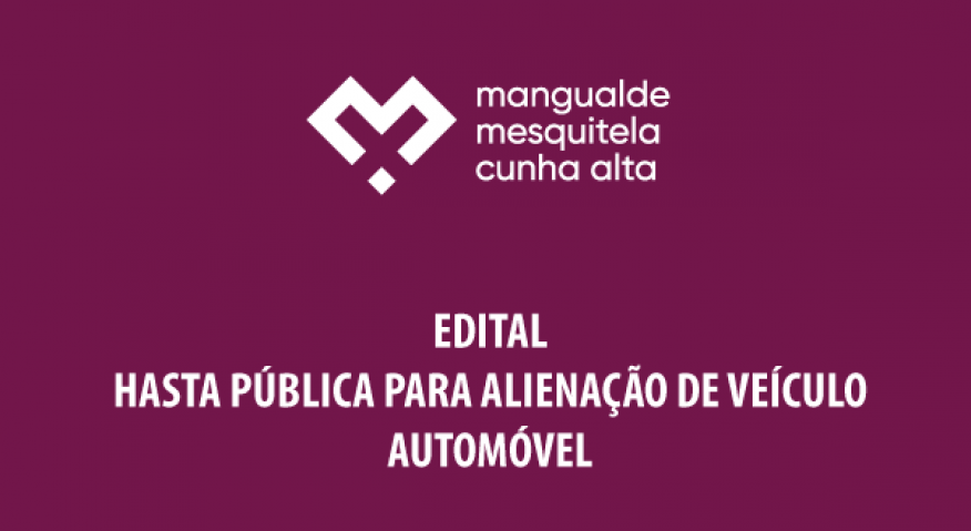 Hasta P&uacute;blica para Aliena&ccedil;&atilde;o de Ve&iacute;culo Autom&oacute;vel 
